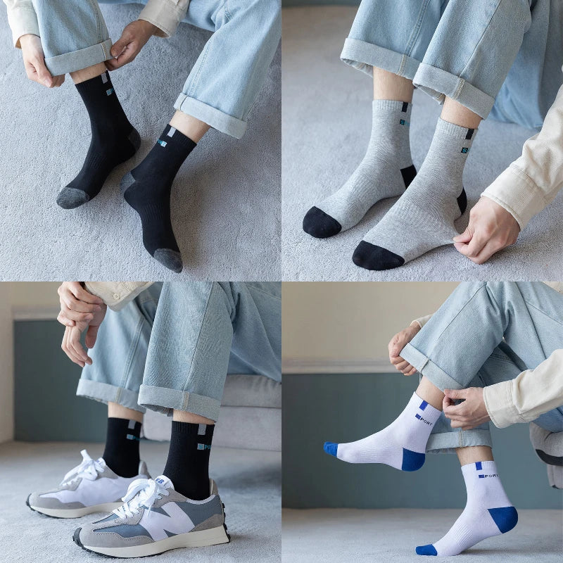 5 PAIRS COTTON SOCKS FOR MEN