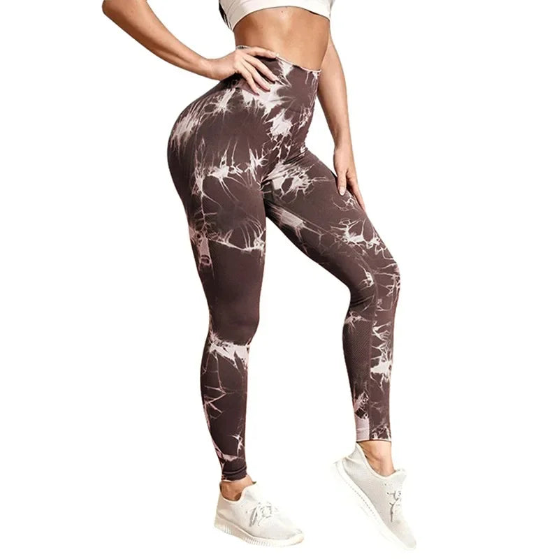 Tie-dye Gym Leggings Seamless