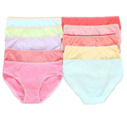 6pcs Kid Brief Underwear Girls Florals Cute Cartoon