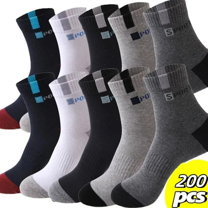 200/100/50/20/10/5 Pairs Cotton Sock for Men