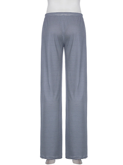 Striped Low Waist Straight Pants