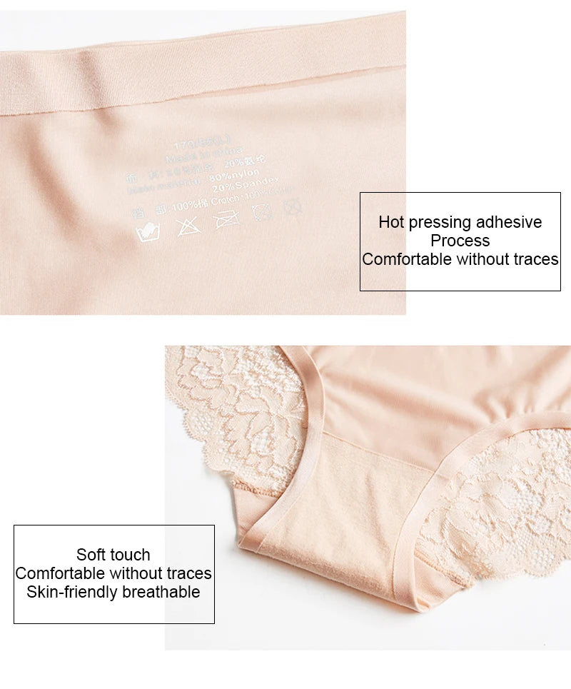 3PCS/Set Women's Panties Exquisite Lace Underwear