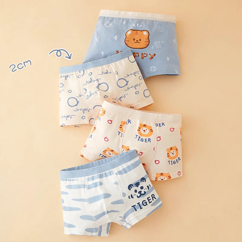 Cotton Kids Underwear  Korean Cartoon  Boxers