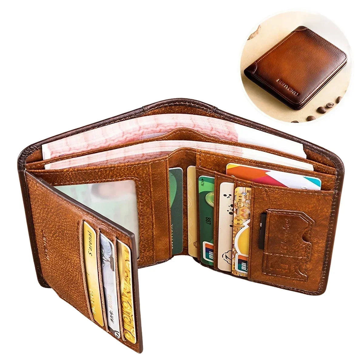 Top Quality Wallet Men Genuine Leather