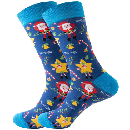 1 Pair Cartoon Santa Claus Men's Socks