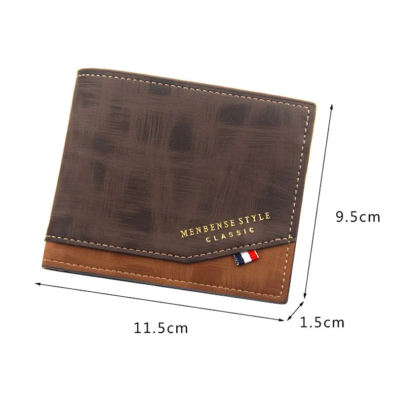 Short Men Wallets Slim Classic