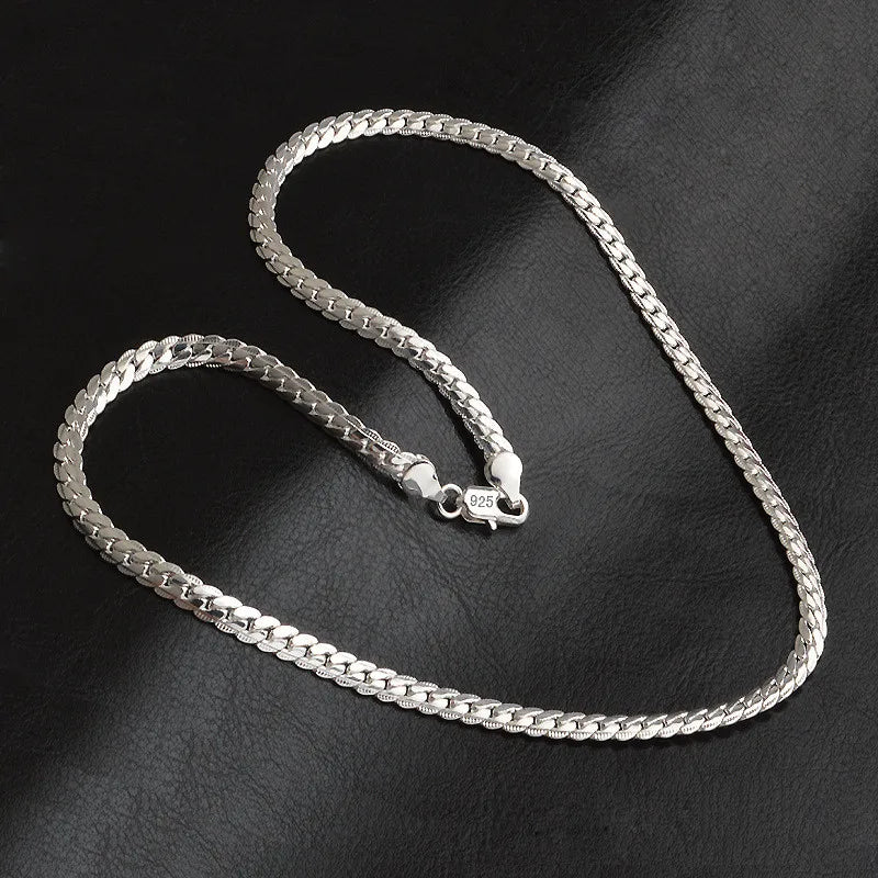 20-60cm 925 Sterling Silver Luxury Brand Necklace