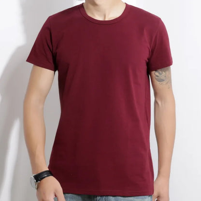 Men's Short Sleeve Top Quality Undershirt Cotton