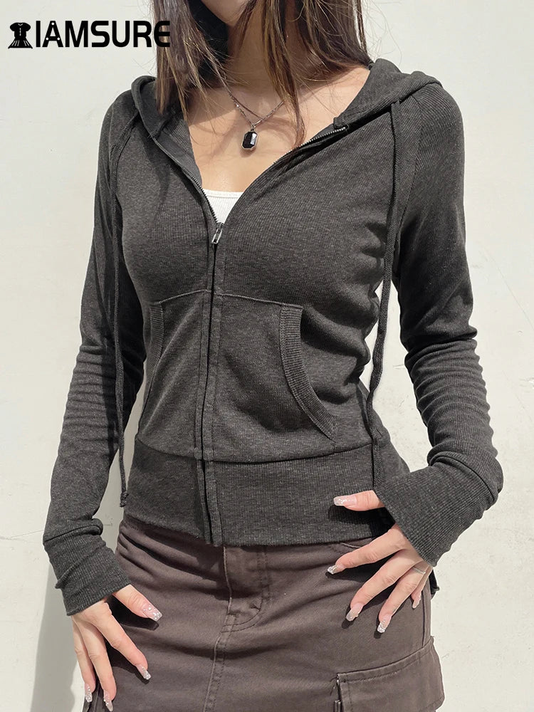 Casual Streetwear Basic Hooded