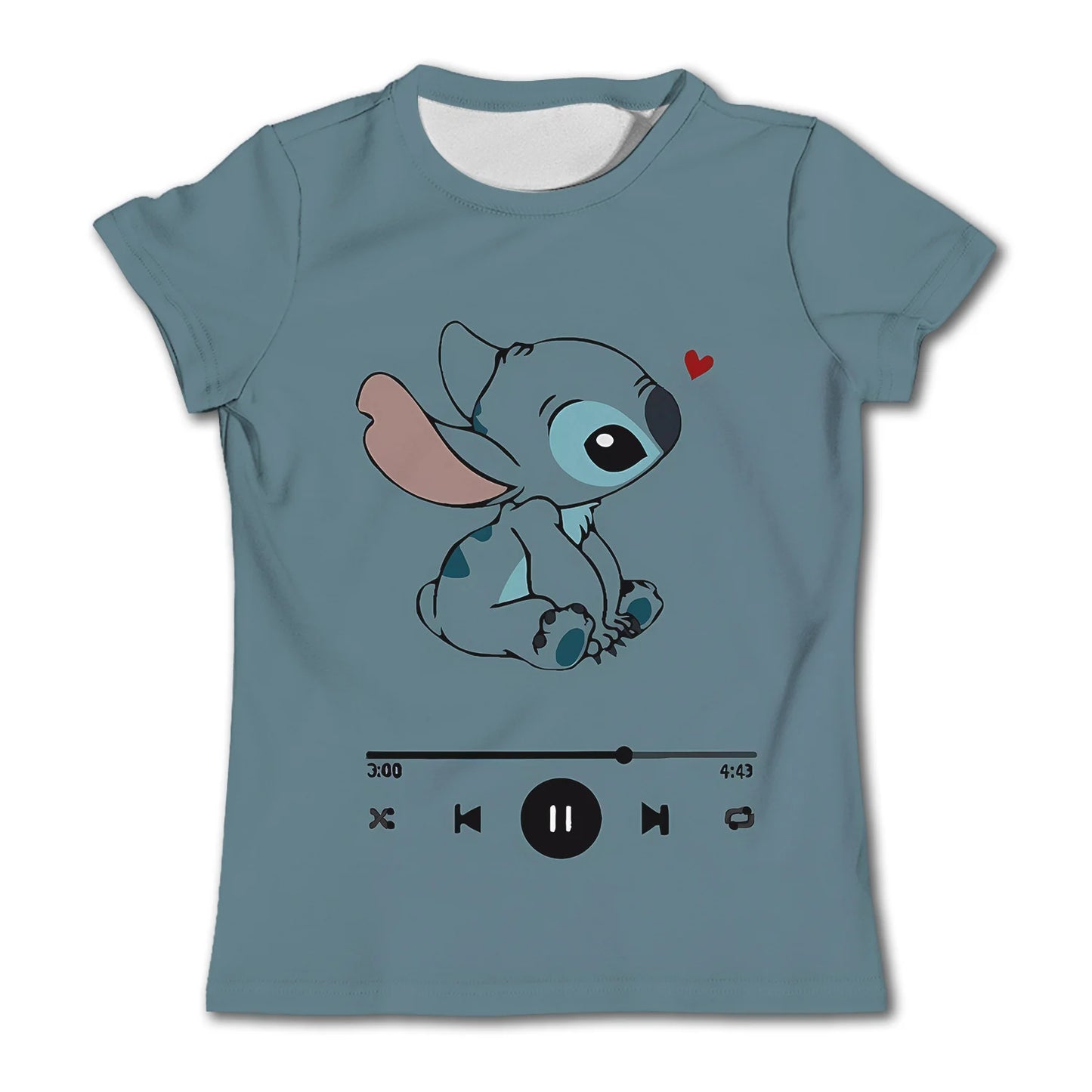 3-4Y Girls Disney Stitch T Shirts Summer