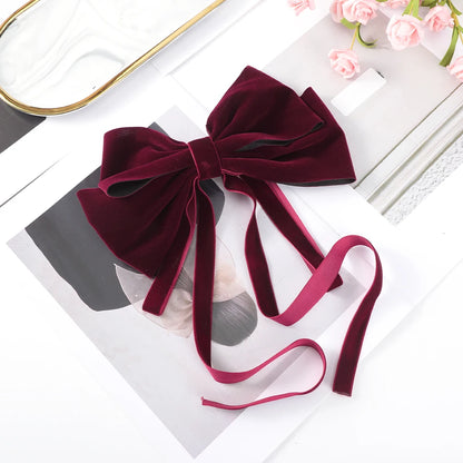 Velvet Barrettes Women Temperament Ponytail Hairpin