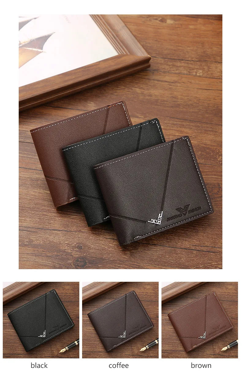 Men's Slim Money Clip Wallet Credit Card ID Holder