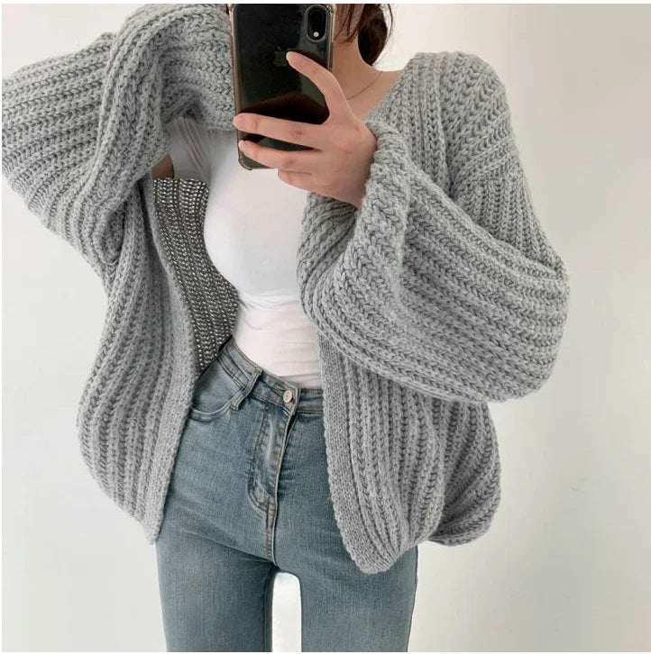 Sleeve Women Cardigan