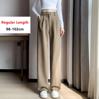 Thicken Woolen Casual Loose Full Length Pants