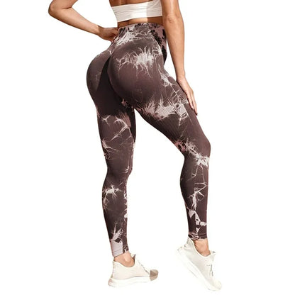 Tie-dye Gym Leggings Seamless