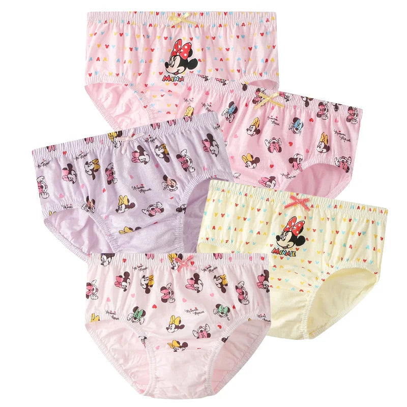 5 Pack/Box Children Panties For Girls Soft Cotton