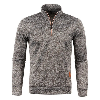 Autumn Men's Half Zipper Sweatshirts Long Sleeve