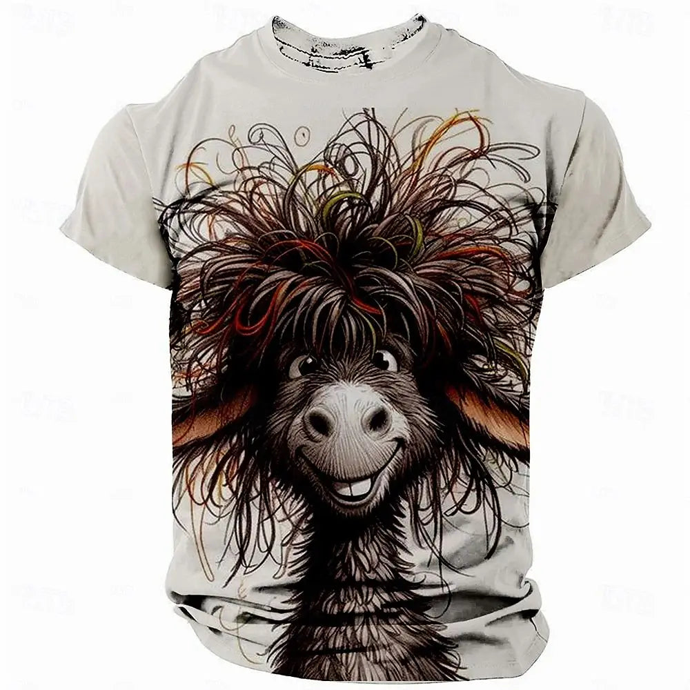 Funny Men's T Shirt Animal Chicken