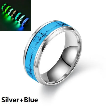 Stainless Steel Luminous Finger Rings