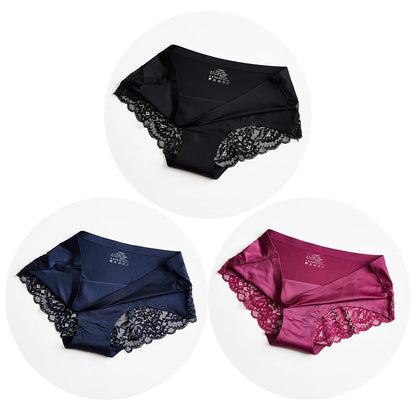 3PCS/Set Women's Panties Exquisite Lace Underwear