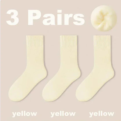 3 Pairs Women Socks Wool