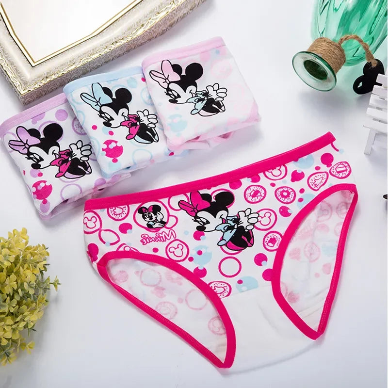 4pcs/Lot Girls  Underwear 100%Cotton Girls Panties