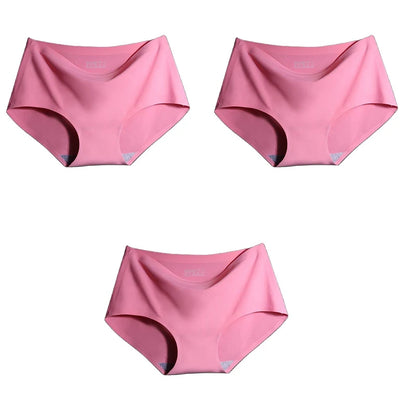 3Pcs/Set Large Size XXL Seamless Women Panties Mid-waist