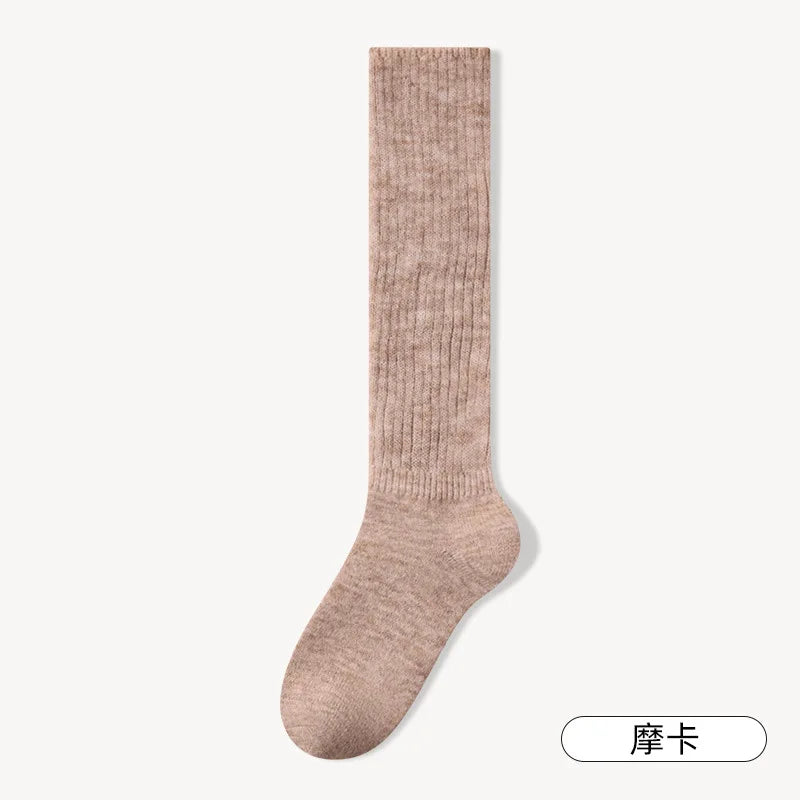 Soft Wool Long Socks Women