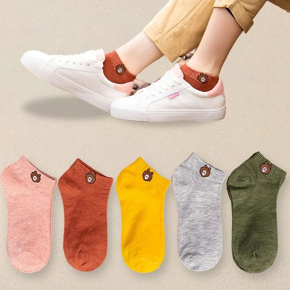 10 Pairs Women Cartoon Patterned Socks Trendy