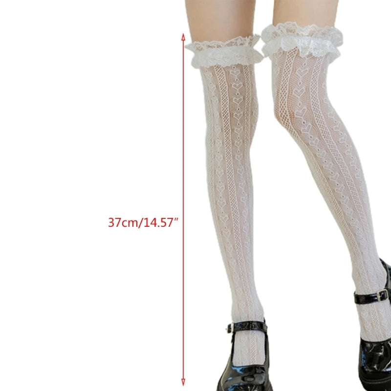 Women Lolita  Thigh High Socks