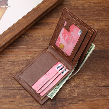 Men's Slim Money Clip Wallet Credit Card ID Holder