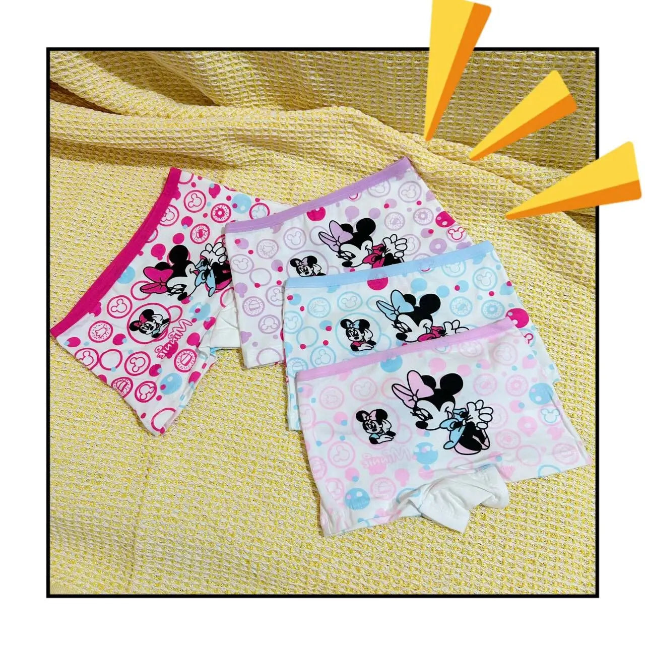 2Pcs/Bag 2-10Y New girl Minnie mouse Underwear