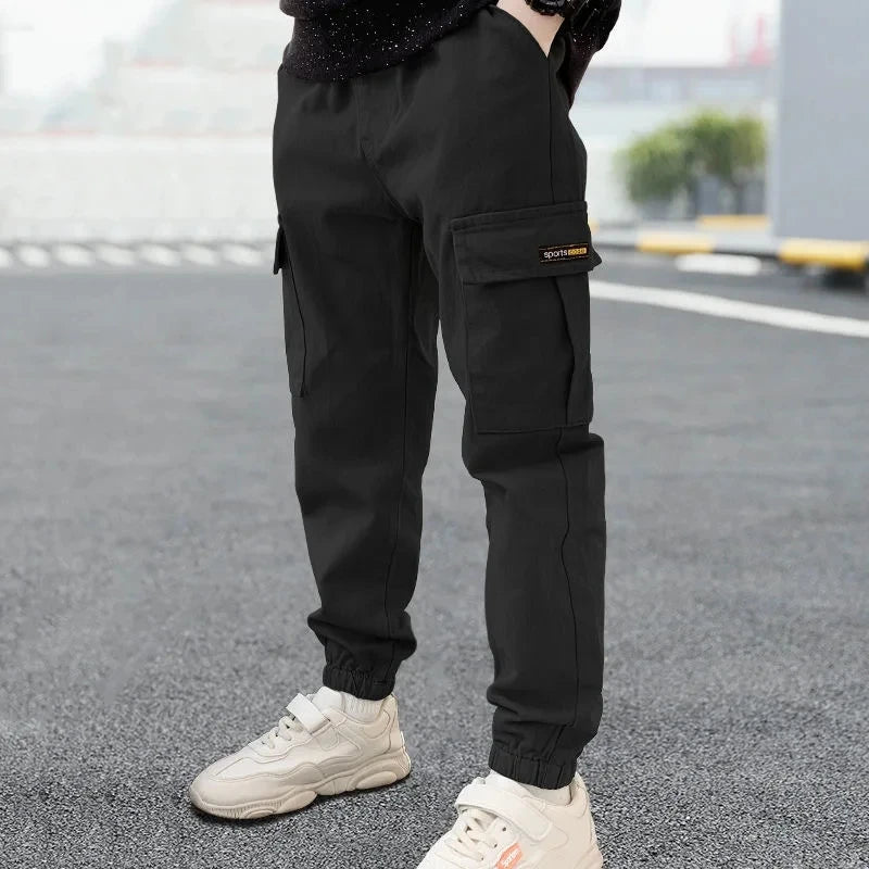 Spring Autumn Boys Pants Casual Long Style Trousers