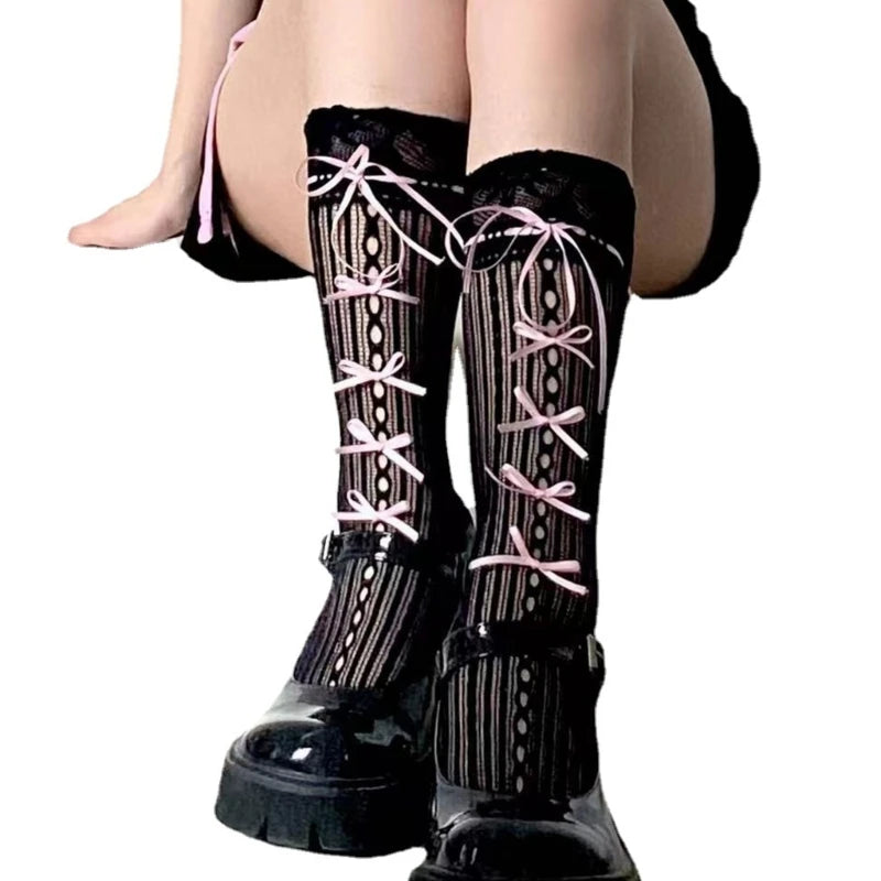 Women Lolita  Thigh High Socks