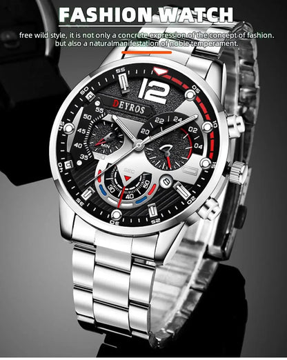 Fashion Men Watches Luxury Stainless Steel