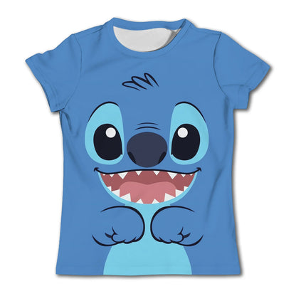 3-4Y Girls Disney Stitch T Shirts Summer