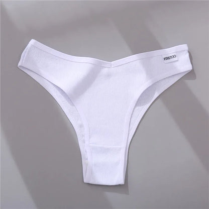 5Pcs/Set Women Cotton Brazilian Panties V Waist