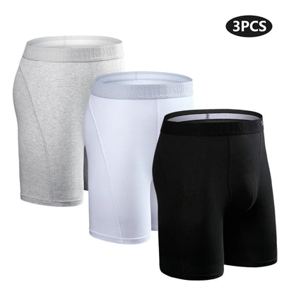 3pcs Long Boxers For Man Underwear