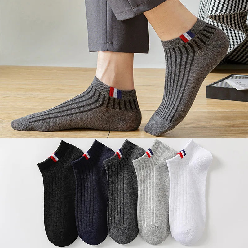 Thin Summer Blending Boat Socks(5 Pairs)