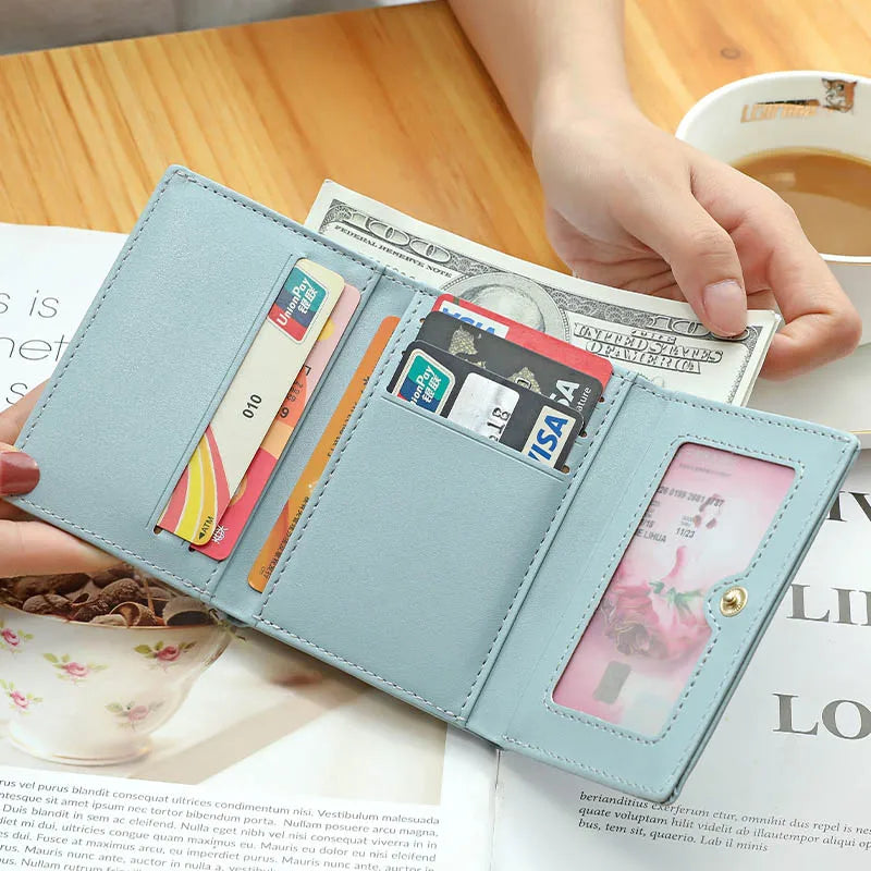 Women Short Cute Small Wallets Student