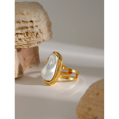 Stainless Steel Gold Color Ring