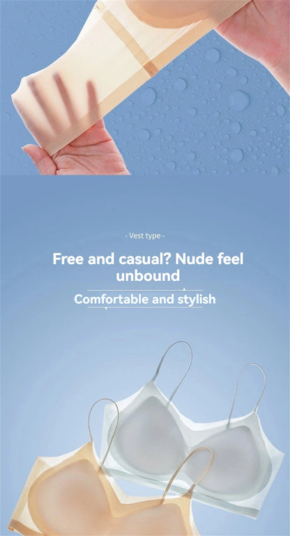 Ultra-Thin Breathable Ice Silk Top Bra