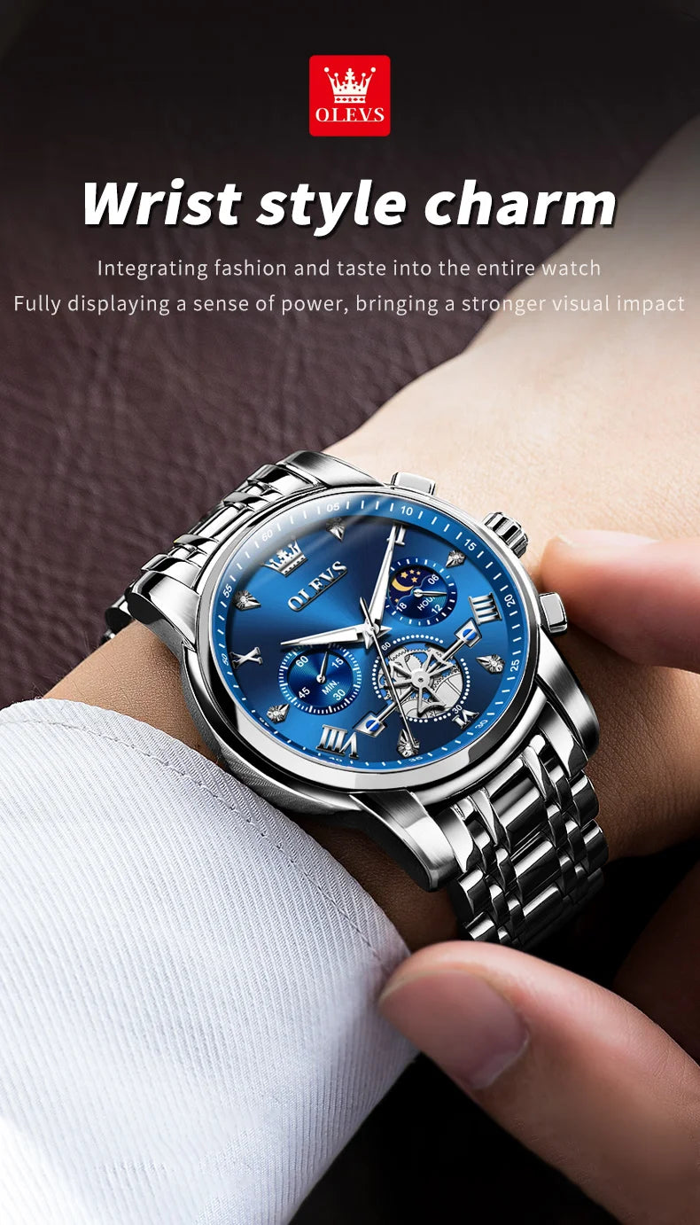 Men's Watches Classic Multifunctional Flywheel