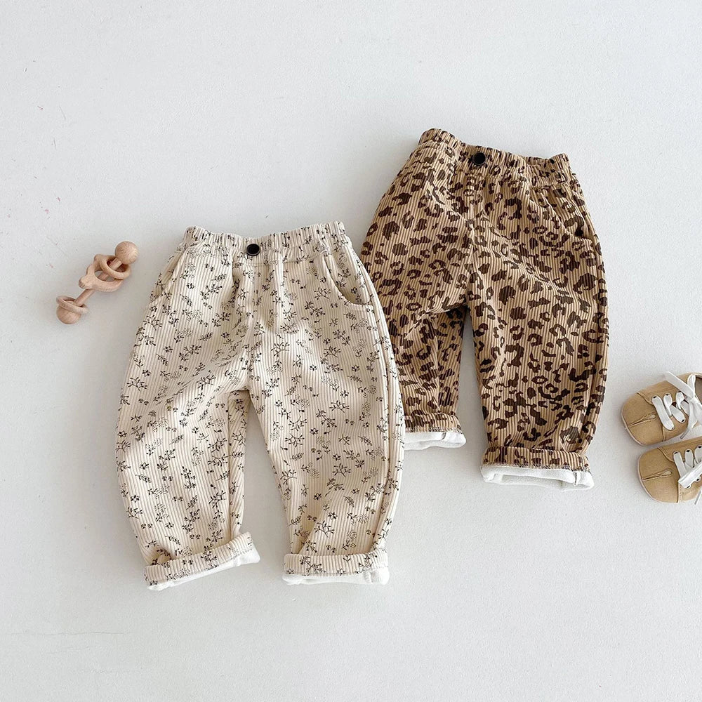 Autumn Kids Baby Pants Thicken