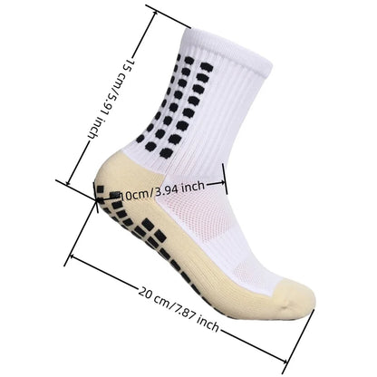 Clearance_2 Pairs Anti-Slip Breathable Fitness Football Socks