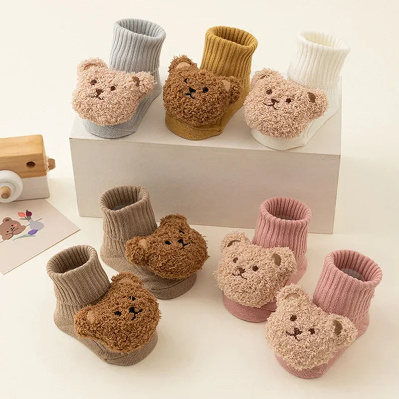 Cute Cartoon Bear Baby Socks