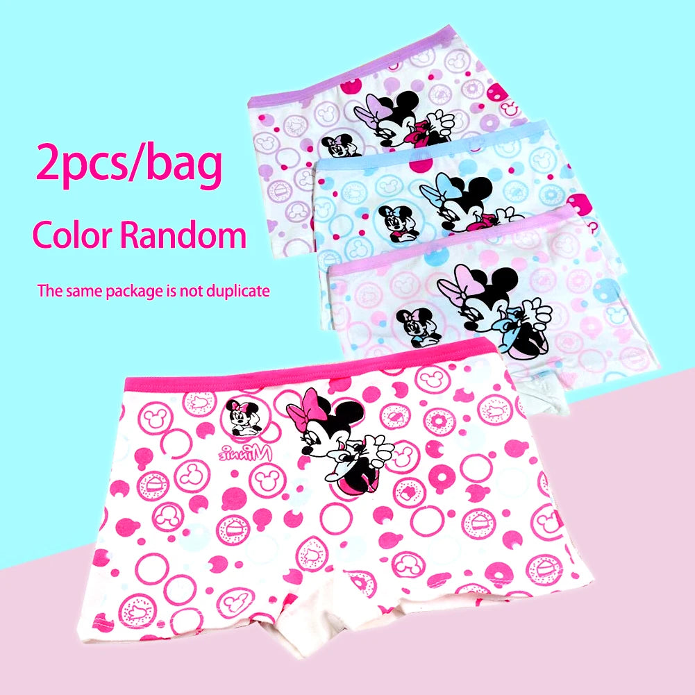 2Pcs/Bag 2-10Y New girl Minnie mouse Underwear