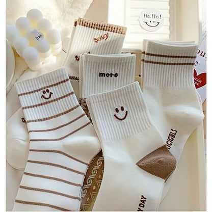 Women's mid length socks 1/5 Pairs