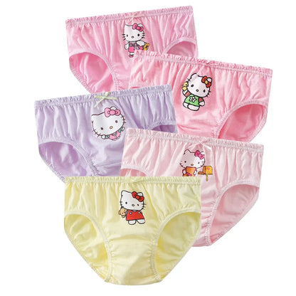 5 Pack/Box Children Panties For Girls Soft Cotton