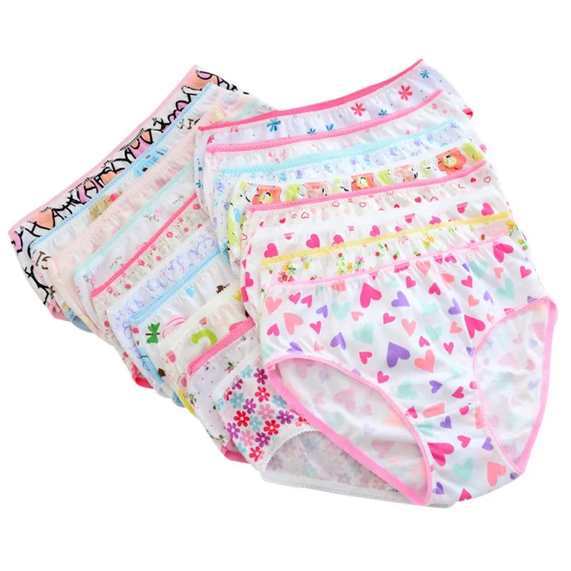 6PCS/Lot Kids Underwear Baby Girls Panties Cotton